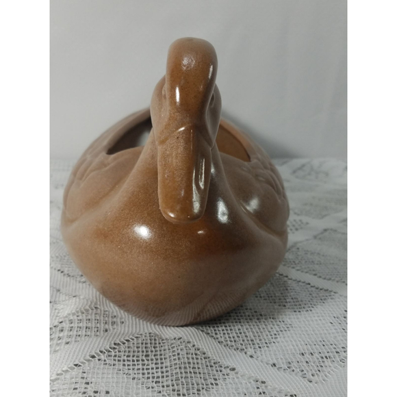 Quaint Retro Frankoma Mallard Duck Planter for Rustic Farmhouse Decor - Picture 7 of 10